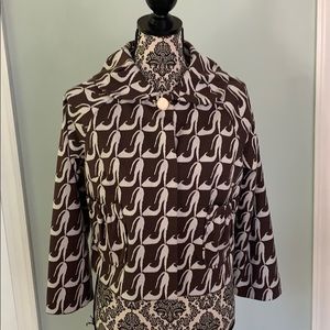 Lilly Pulitzer High Heel open bottom crop coat